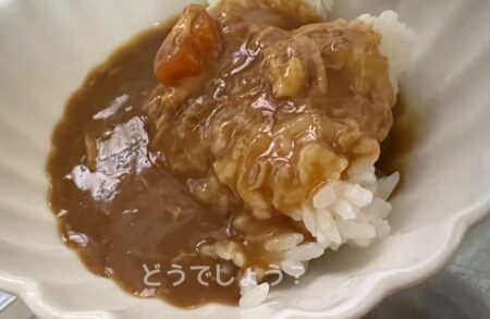 完成したカレー
